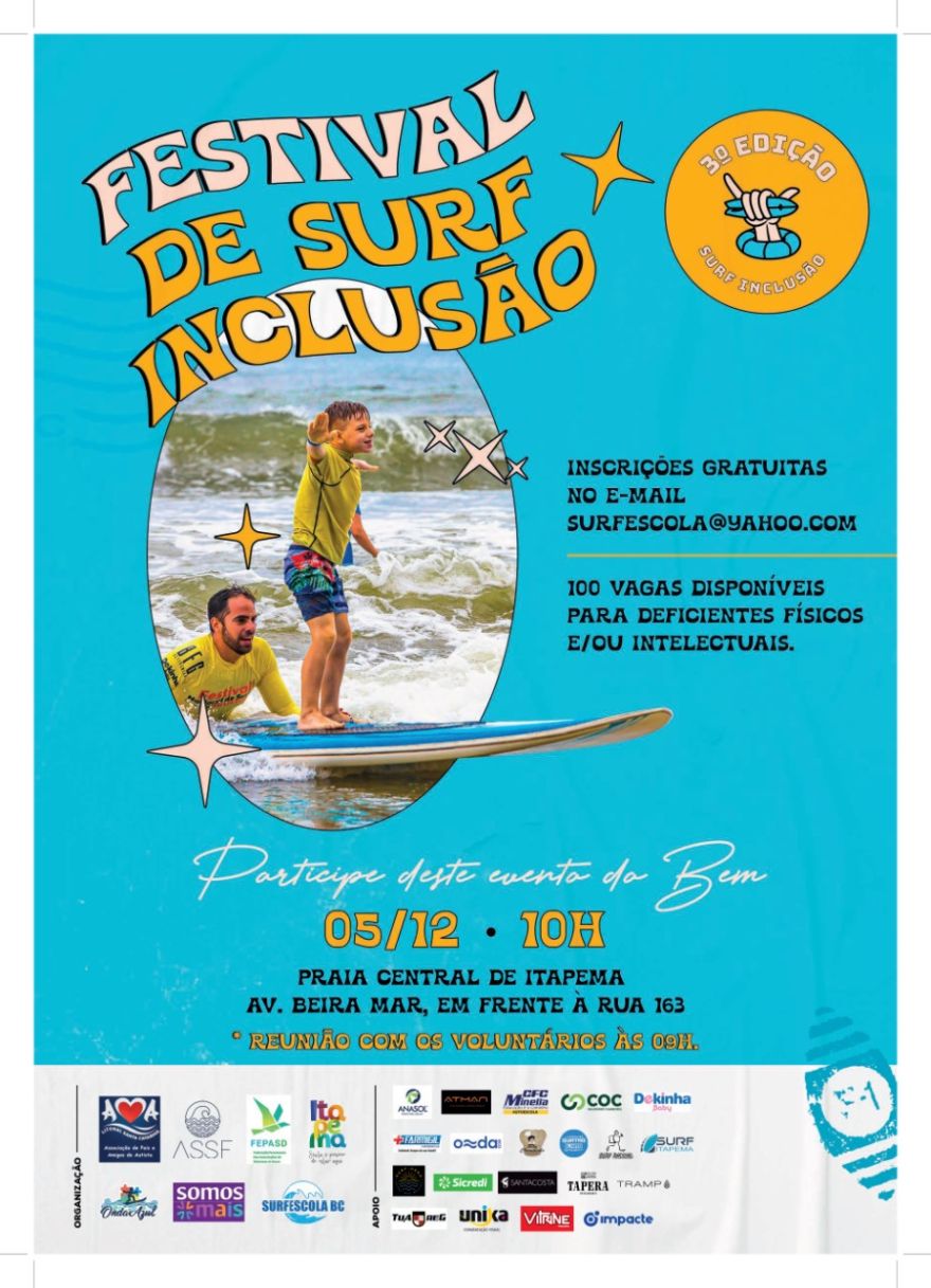 3ª EDIÇÃO FESTIVAL DE SURF INCLUSÃO 