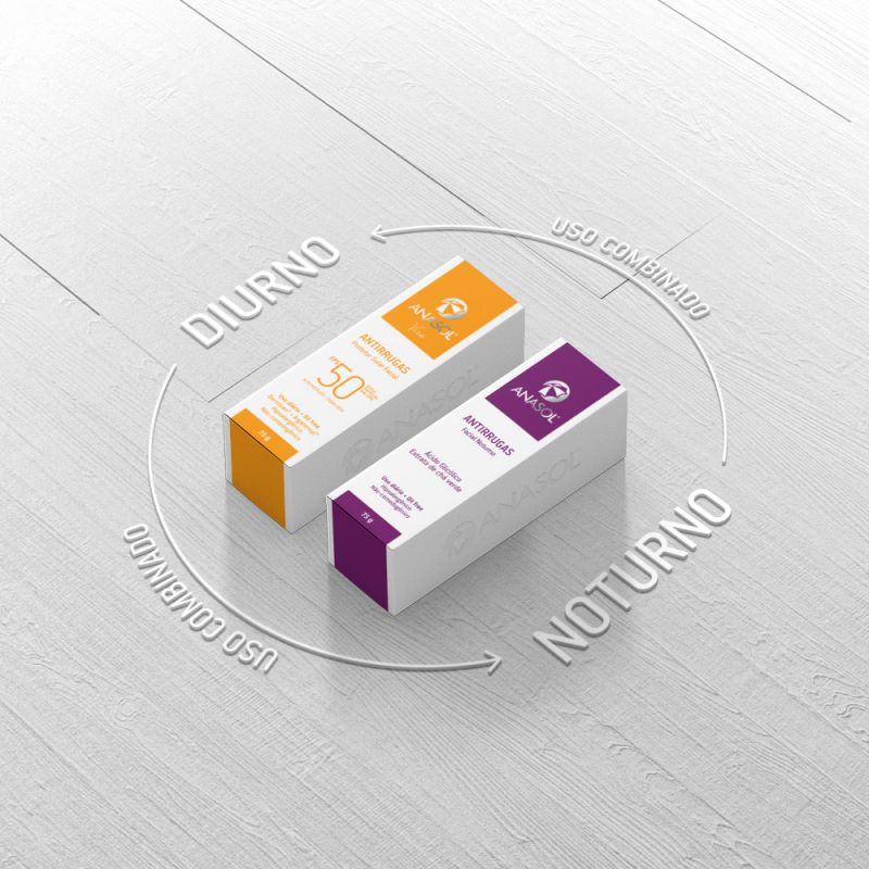 Anasol Facial Antirrugas: proteção noite e dia