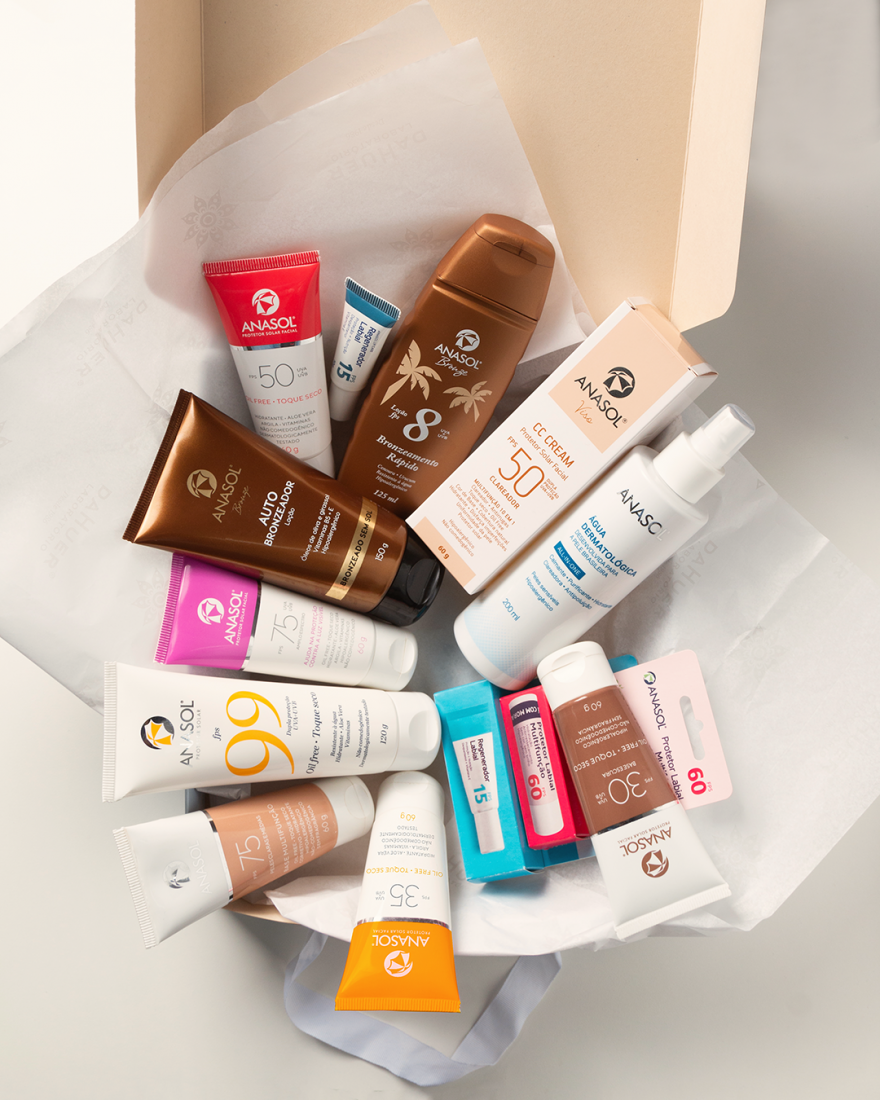 ANASOL, FEITA ESPECIALMENTE PARA A PELE BRASILEIRA