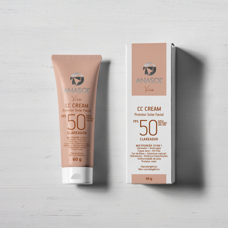 Anasol Protetor Solar Facial CC Cream FPS 50