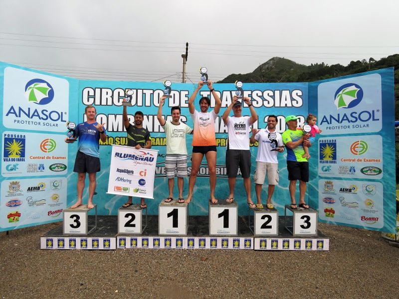 Ondas de um 1.5m, surfistas e Anasol marcam 5º Revezamento de Natação e Corrida do Canto Grande