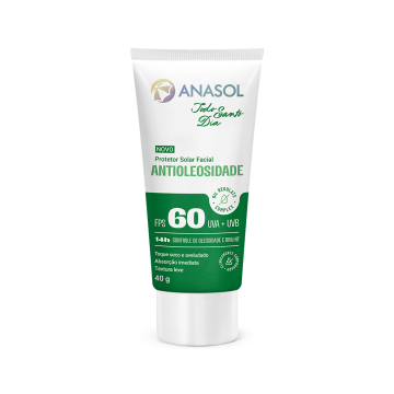 Anasol Todo Santo Dia Protetor Solar Facial Antioleosidade FPS 60