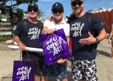 Teco Padaratz recebendo o kit #euamosol